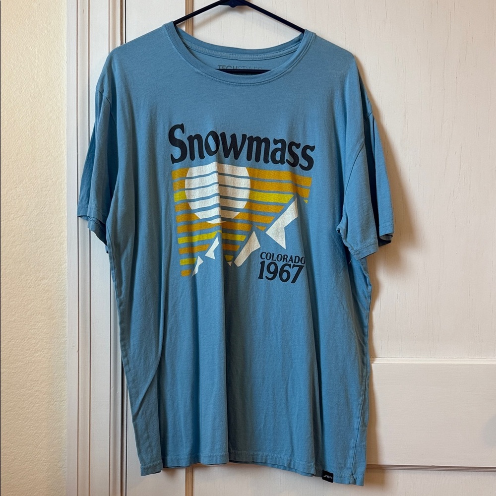 Snowmass Blue Graphic T-Shirt